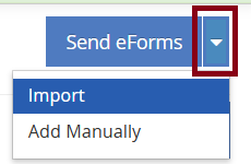 Centers - Import - Import button