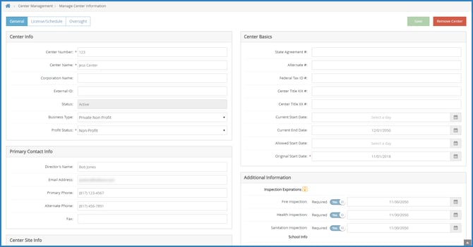 manage-center-information