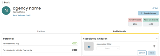 Agency Associated Children