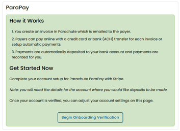 Begin Onboarding Verification