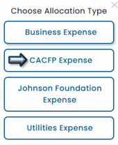 CACFP Expense Choice