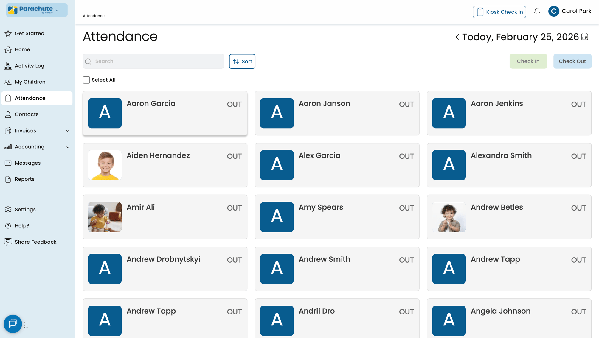 Manual Attendance Tracking