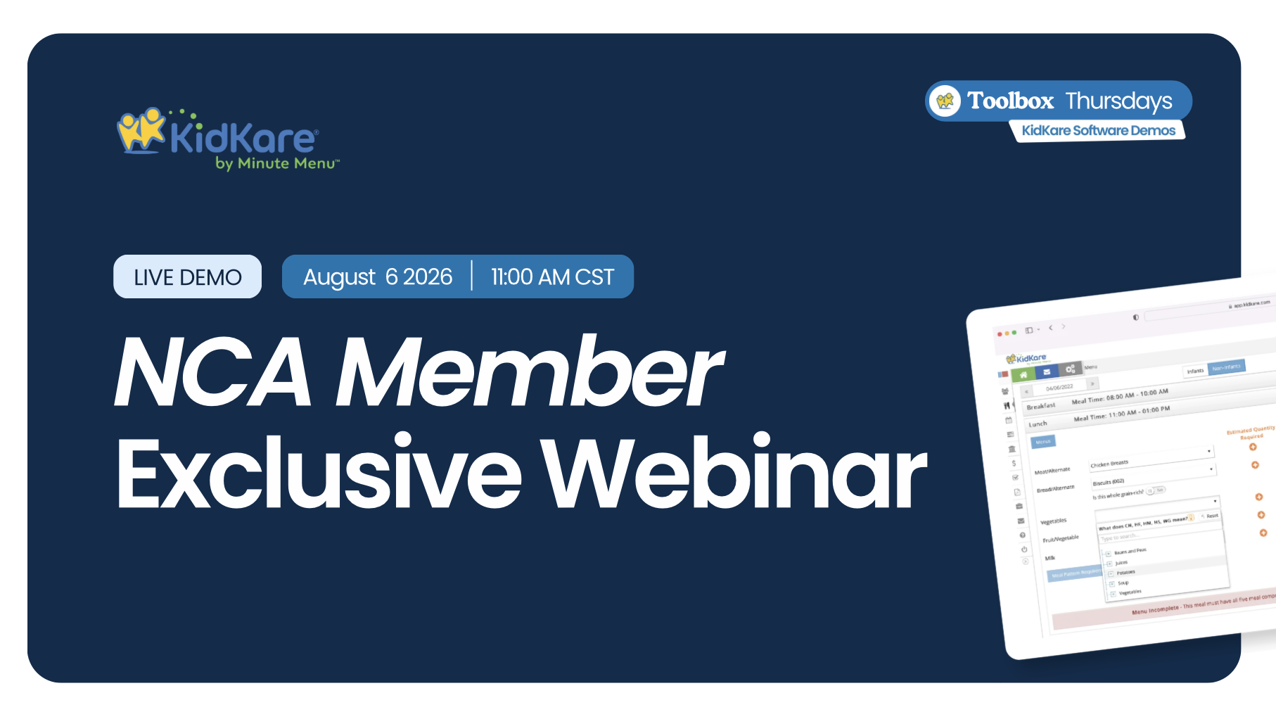 KidKare NCA Member Exclusive Webinar